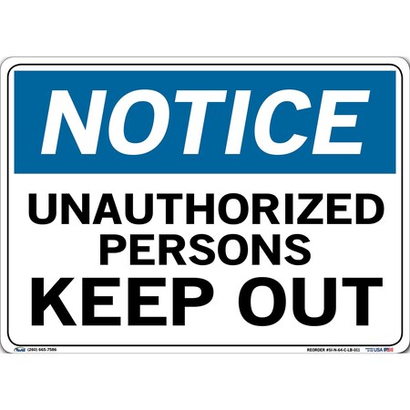 Vestil Vinyl Label Sign, 10-1/2" Height, 14-1/2" Width, Vinyl Label, Rectangle, English SI-N-64-C-LB-011